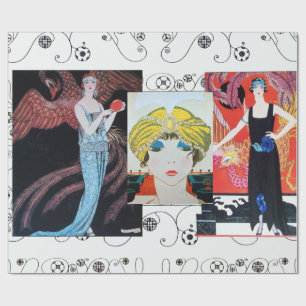 BEAUTY AND PHOENIX,FASHION DESIGNER MAKE UP ARTIST WRAPPING PAPER