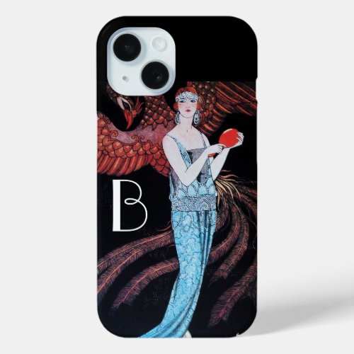 BEAUTY AND PHOENIXFASHIONMAKE UP ARTIST MONOGRAM iPhone 15 CASE