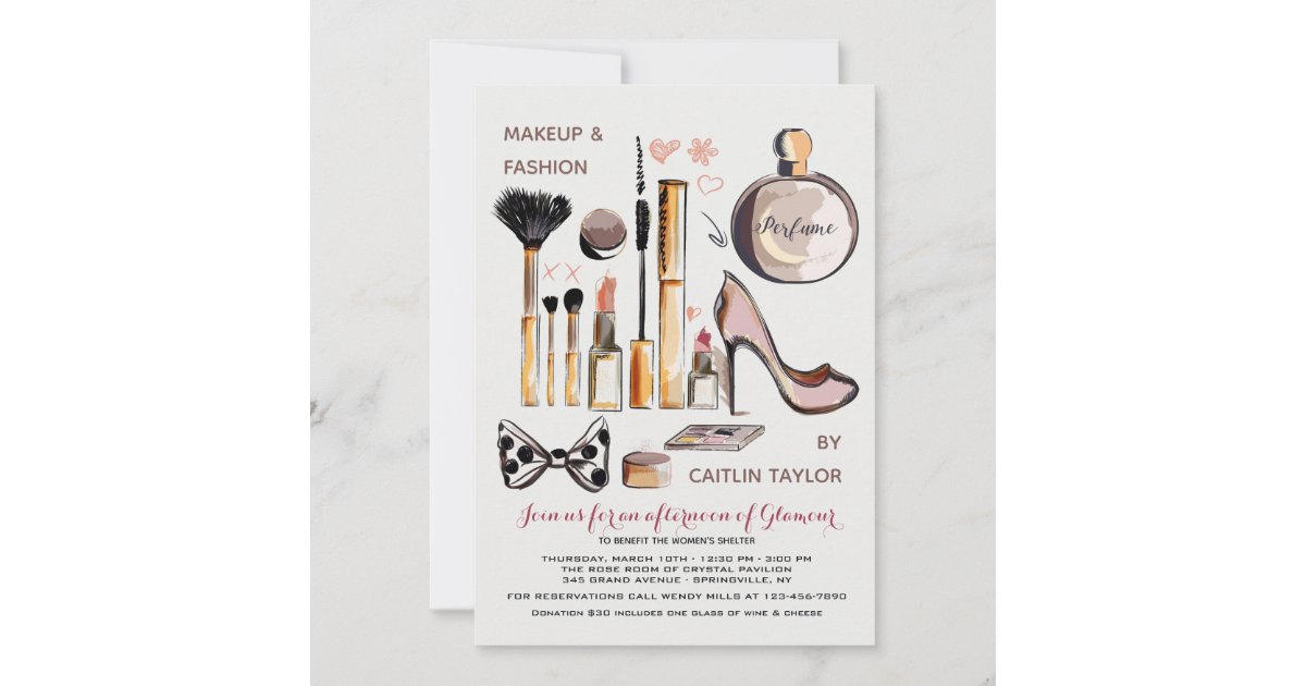 Beauty and Style Invitation | Zazzle