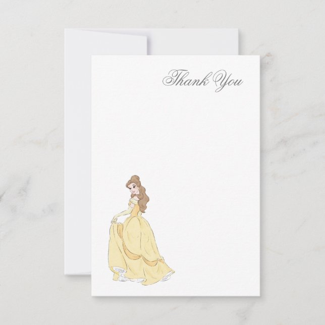 Beauty and the Beast | Baby Shower Thank You (Front)