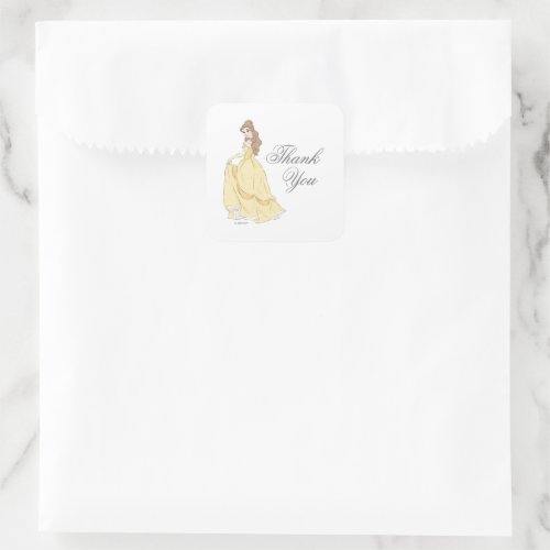 Beauty and the Beast  Baby Shower Thank You Square Sticker