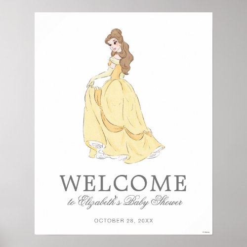 Beauty and the Beast Baby Shower Welcome Sign