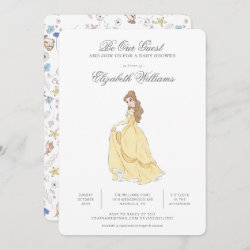 Beauty and the Beast | Be Our Guest Baby Shower Invitation