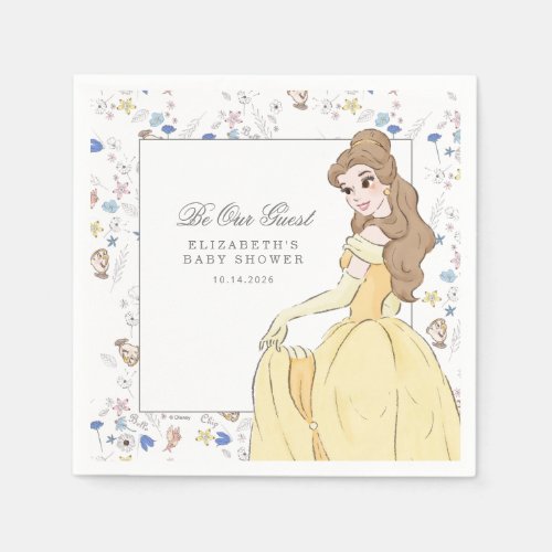 Beauty and the Beast  Be Our Guest Baby Shower Napkins