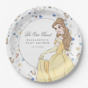 Beauty and the Beast Be Our Guest Baby Shower Paper Plates