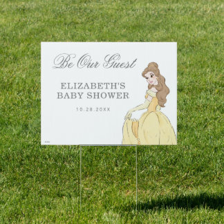 Beauty and the Beast | Be Our Guest Baby Shower Sign