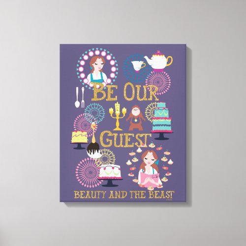 Beauty And The Beast  Be Our Guest Canvas Print