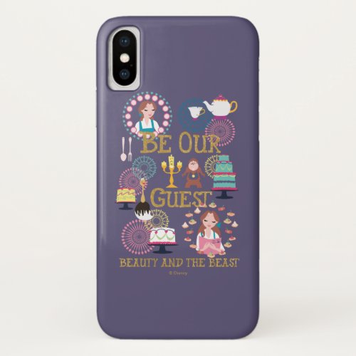 Beauty And The Beast  Be Our Guest iPhone X Case