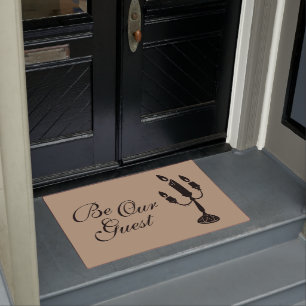 Beauty and the Beast    Be Our Guest Doormat