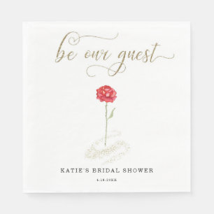 Beauty and the Beast Be Our Guest Napkins