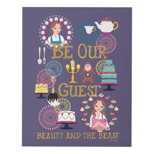 Beauty And The Beast  Be Our Guest Panel Wall Art