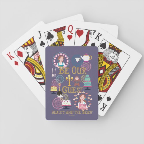 Beauty And The Beast  Be Our Guest Poker Cards