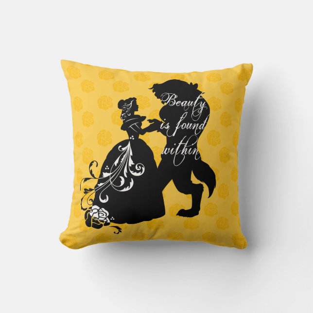Beauty And The Beast | Beauty is Found Within Throw Pillow (Front)