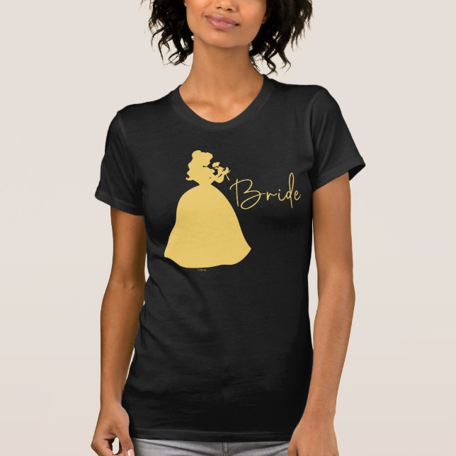 Beauty and the Beast - Belle | Bride Script T-Shirt (Front)