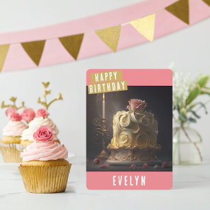 Beauty and the Beast Birthday Card