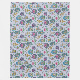 Beauty and the Beast Book Girl Fleece Blanket