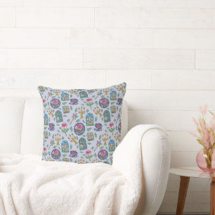 Beauty and the Beast Book Girl Throw Pillow