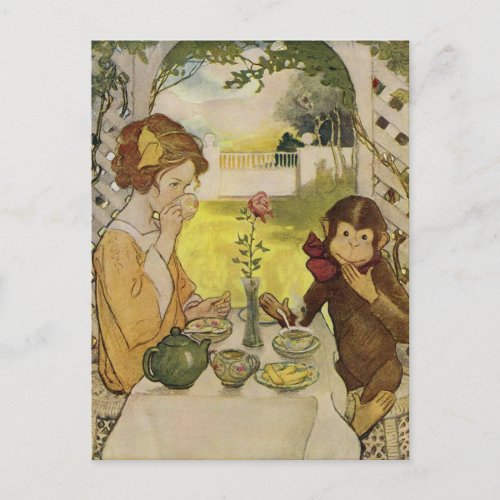 Beauty and the Beast by Jessie Willcox Smith Postcard