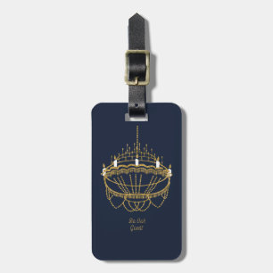 Beauty and the Beast   Chandelier - Be Our Guest Luggage Tag