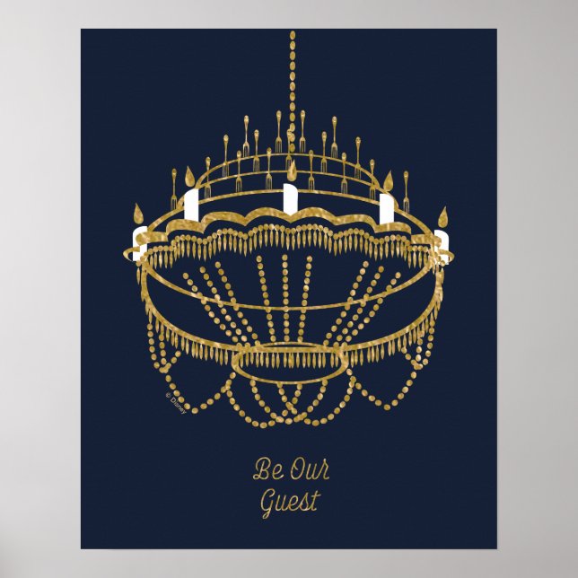 Beauty and the Beast | Chandelier - Be Our Guest Poster (Front)