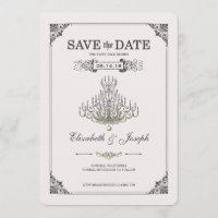 Beauty and the Beast | Chandelier - Save the Date