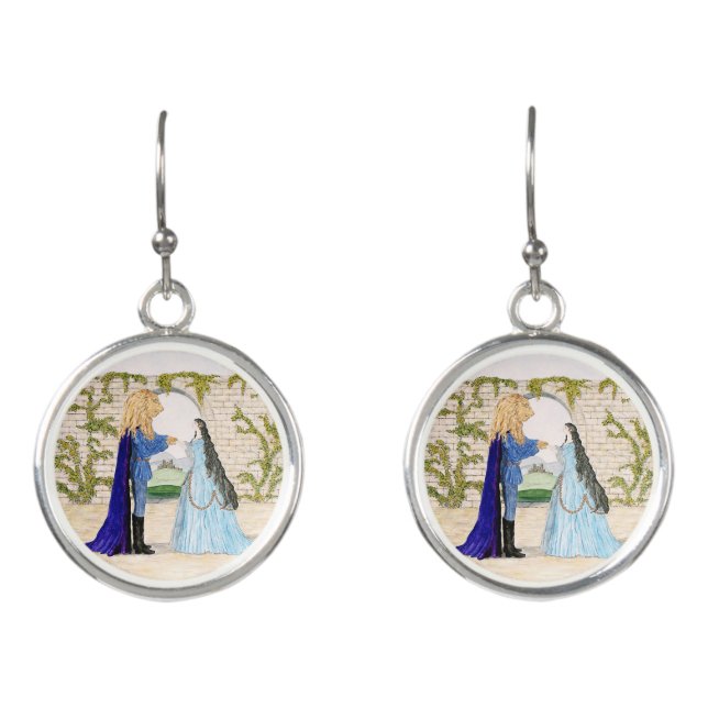 Beauty and the Beast Earrings (Front)