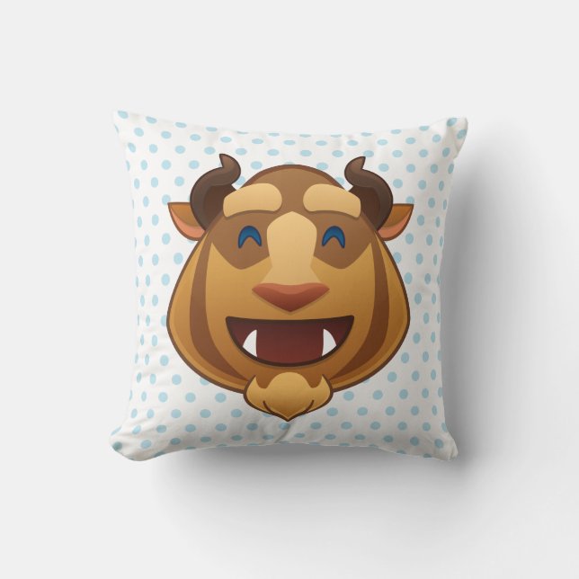 Beauty and the Beast Emoji | Beast Throw Pillow (Front)