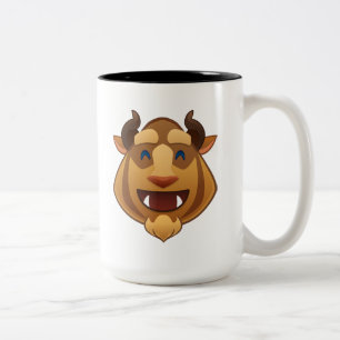 Beauty and the Beast Emoji Beast Two-Tone Coffee Mug