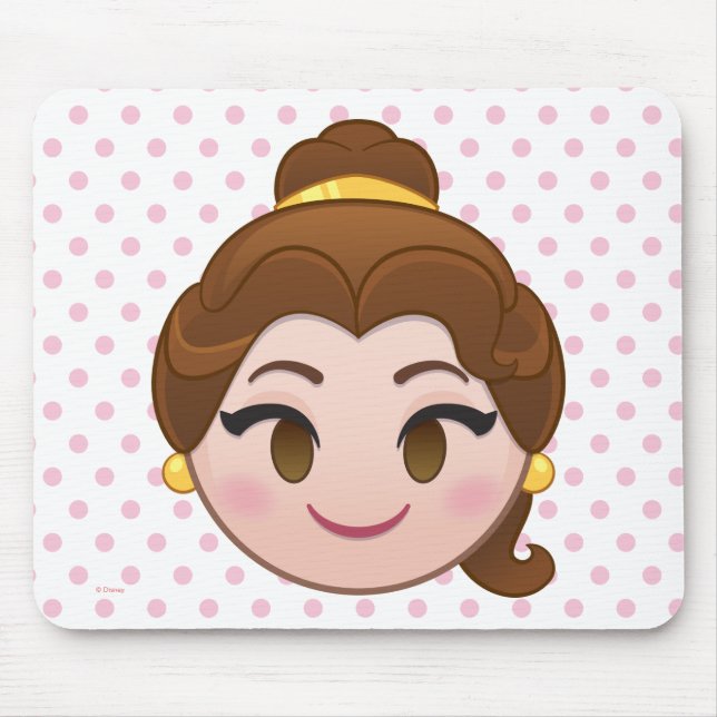 Beauty and the Beast Emoji | Belle Mouse Pad (Front)
