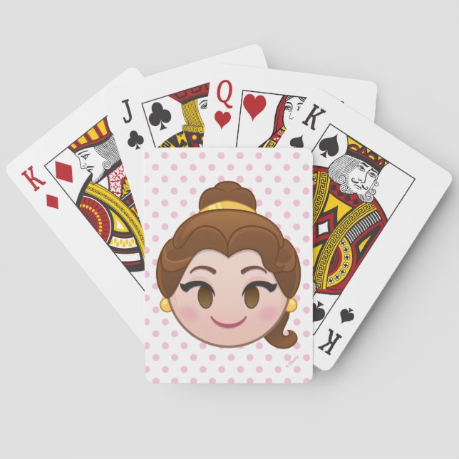 Beauty and the Beast Emoji | Belle Playing Cards (Back)