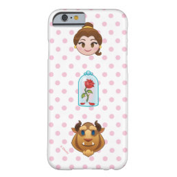 Beauty and the Beast Emoji | Belle, Rose &amp; Beast Barely There iPhone 6 Case