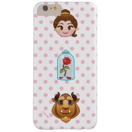 Beauty and the Beast Emoji | Belle, Rose &amp; Beast Barely There iPhone 6 Plus Case