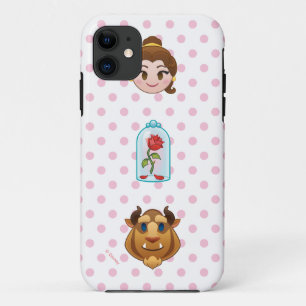 Beauty and the Beast Emoji Belle, Rose & Beast iPhone 11 Case