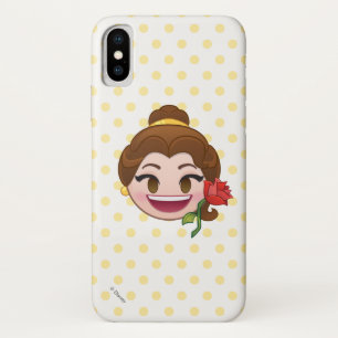 Beauty and the Beast Emoji Belle with Rose iPhone X Case