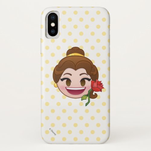 Beauty and the Beast Emoji  Belle with Rose iPhone X Case