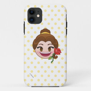 Beauty and the Beast Emoji Belle with Rose iPhone 11 Case