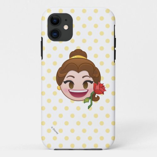 Beauty and the Beast Emoji  Belle with Rose iPhone 11 Case