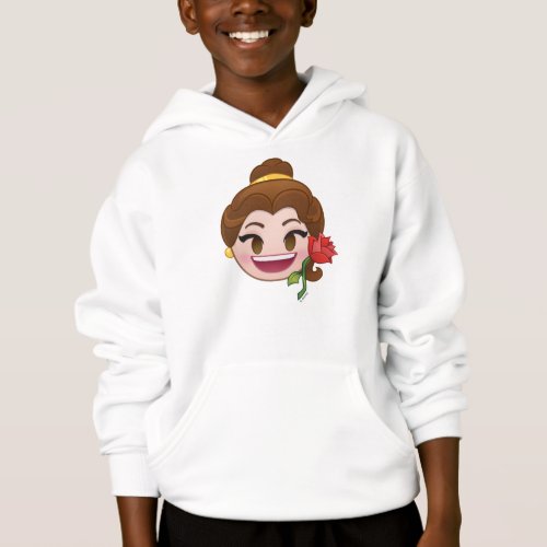 Beauty and the Beast Emoji  Belle with Rose Hoodie