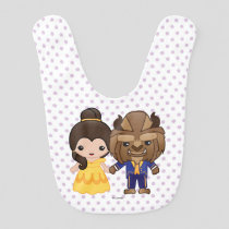 Beauty and the Beast Emoji Bib