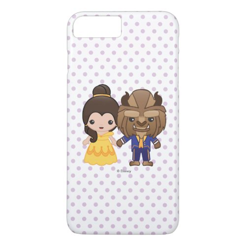Beauty and the Beast Emoji iPhone 8 Plus7 Plus Case