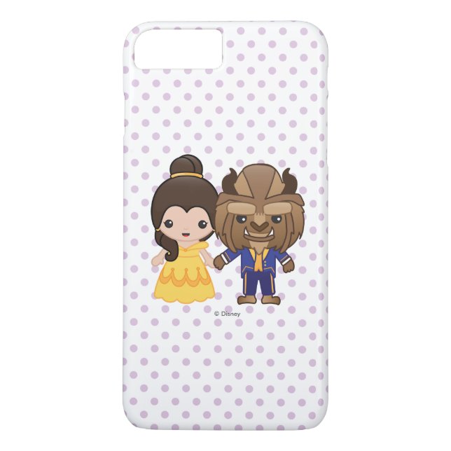 Beauty and the Beast Emoji Case-Mate iPhone Case (Back)