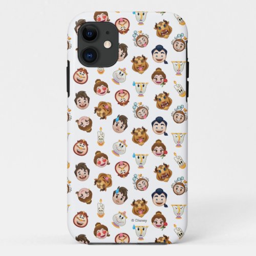 Beauty and the Beast Emoji  Character Pattern iPhone 11 Case