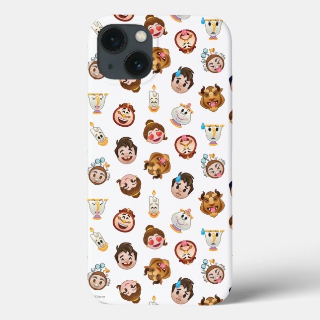 Beauty and the Beast Emoji | Character Pattern Case-Mate iPhone Case (Back)