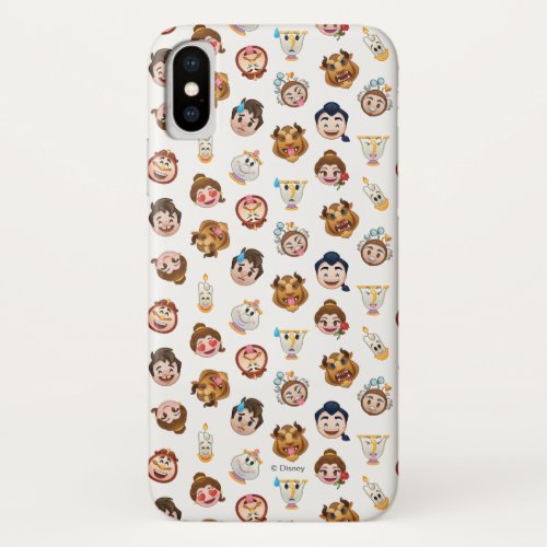 Beauty and the Beast Emoji  Character Pattern iPhone X Case