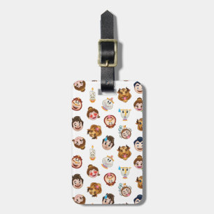 Beauty and the Beast Emoji   Character Pattern Luggage Tag