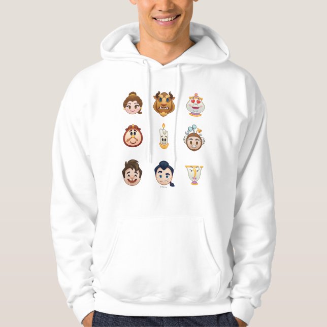 Beauty and the Beast Emoji | Characters Hoodie (Front)