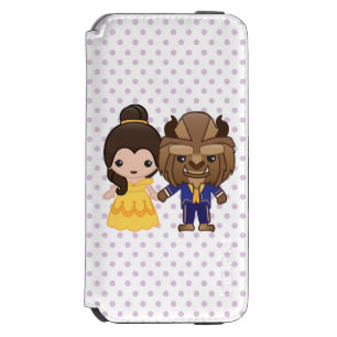 Beauty and the Beast Emoji iPhone 6/6s Wallet Case