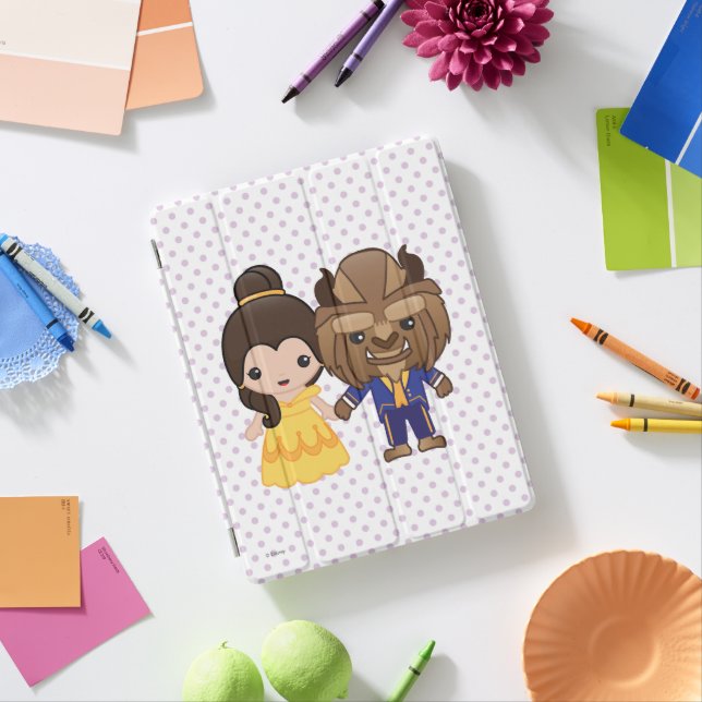Beauty and the Beast Emoji iPad Smart Cover (In Situ)