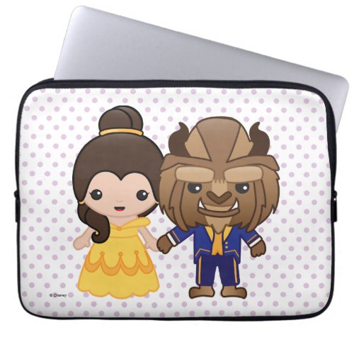 Beauty and the Beast Emoji Laptop Sleeve