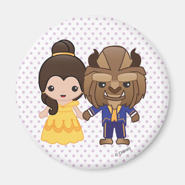 Beauty and the Beast Emoji Magnet (Front)
